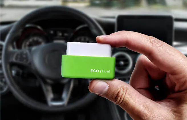 Fuel Saver Einzelgerät vor neutralem Hintergrund